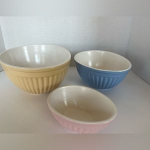Home Easter China Pastel Nesting Bowl Trio